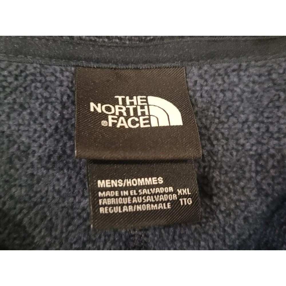 The North Face Men's 1/4 Zip Pullover Sweater Sz 2X Navy‎ Blue